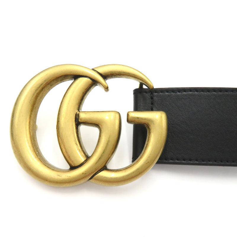 GUCCI GG Marmont leather belt Black leather 397660AAA5Z100095