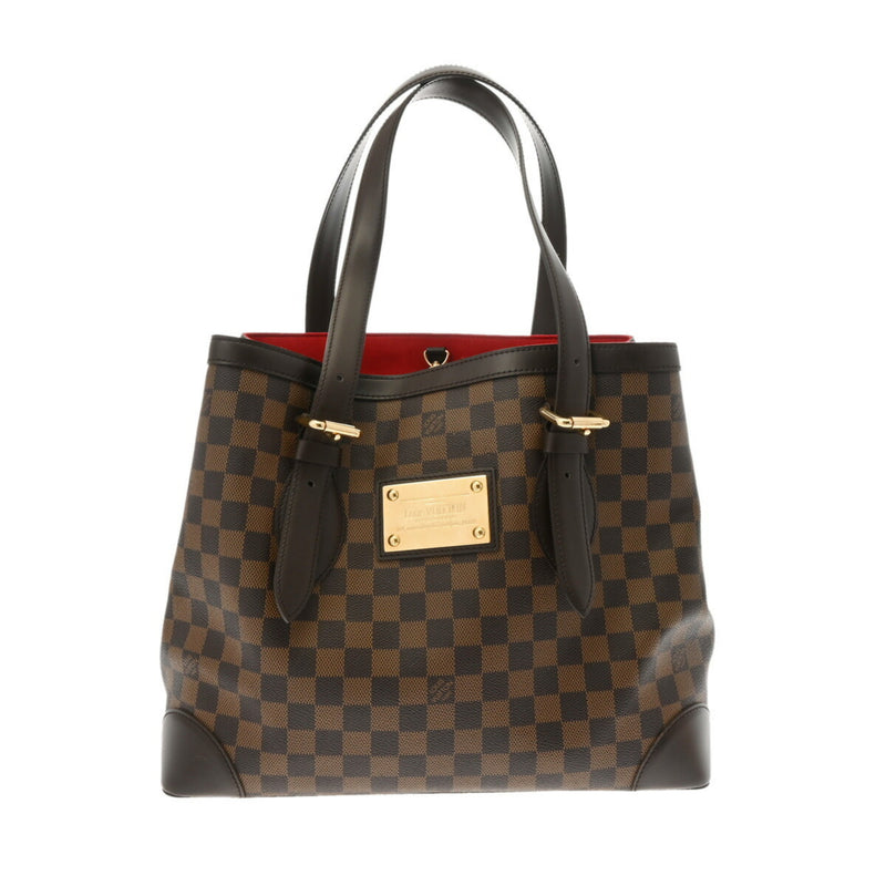 LOUIS VUITTON Damier Hampstead MM Brown N51204 Women's Canvas Handbag