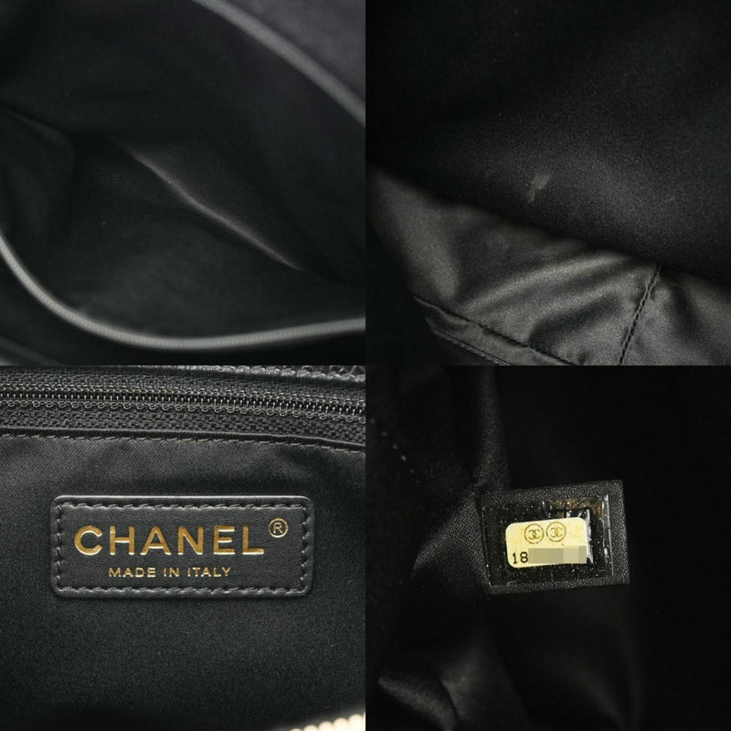 CHANEL GST Grand Tote Black A50995 Women's Caviar Skin Bag