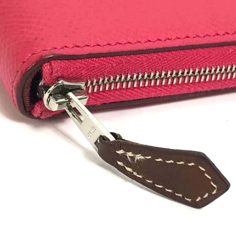 Hermes Long wallet Zip Around Long Wallet Pink Based