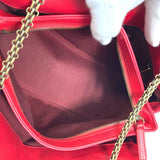 Chanel CC Mark Bag Double Chain Shoulder Bag Shoulder Bag Red Gold