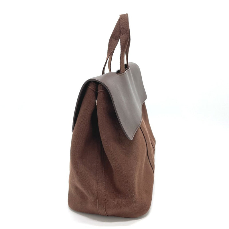 Hermes Tote Bag Bag MM Hand Bag Brown