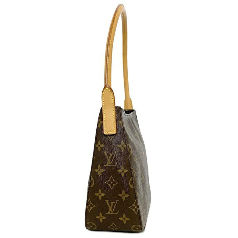 Louis Vuitton Looping MM Brown Beige Monogram M51146 FL0081 LOUIS VUITTON Handbag Ladies Nume Leather