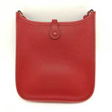 Hermes Evelyn TPM Leather Red Shoulder Bag Pochette Iconic HERMES