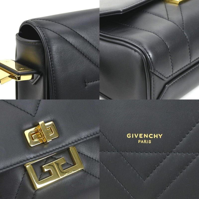 Givenchy Shoulder Bag Eden Medium Leather Black Ladies