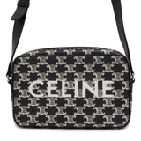 Celine Shoulder Bag Triomphe Medium 194502FQ1 CELINE Black White