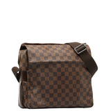 Louis Vuitton Damier Naviglio Shoulder Bag N45255 Brown PVC Leather Women's LOUIS VUITTON