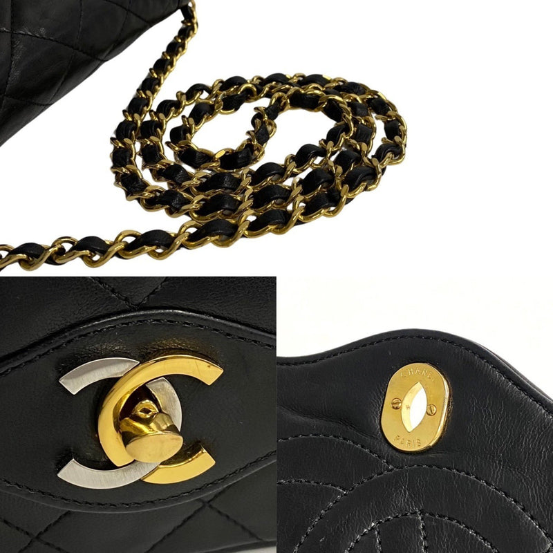 CHANEL Paris Limited Matelasse Lambskin Leather Chain Shoulder Bag 20057