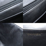 CHANEL A12397 Handbag Matelasse Caviar Skin Black 351729