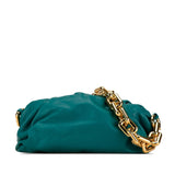 Bottega Veneta The Chain Pouch Bag Mallard Blue Green Leather Women's BOTTEGAVENETA