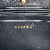 Chanel Chain Shoulder Bag Matelasse Coco Mark Caviar Skin CHANEL Tote Black