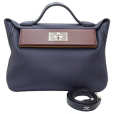 HERMES Hermes Vingt Quatre 24 29 2Way Bag Togo Blue Nuit 450314