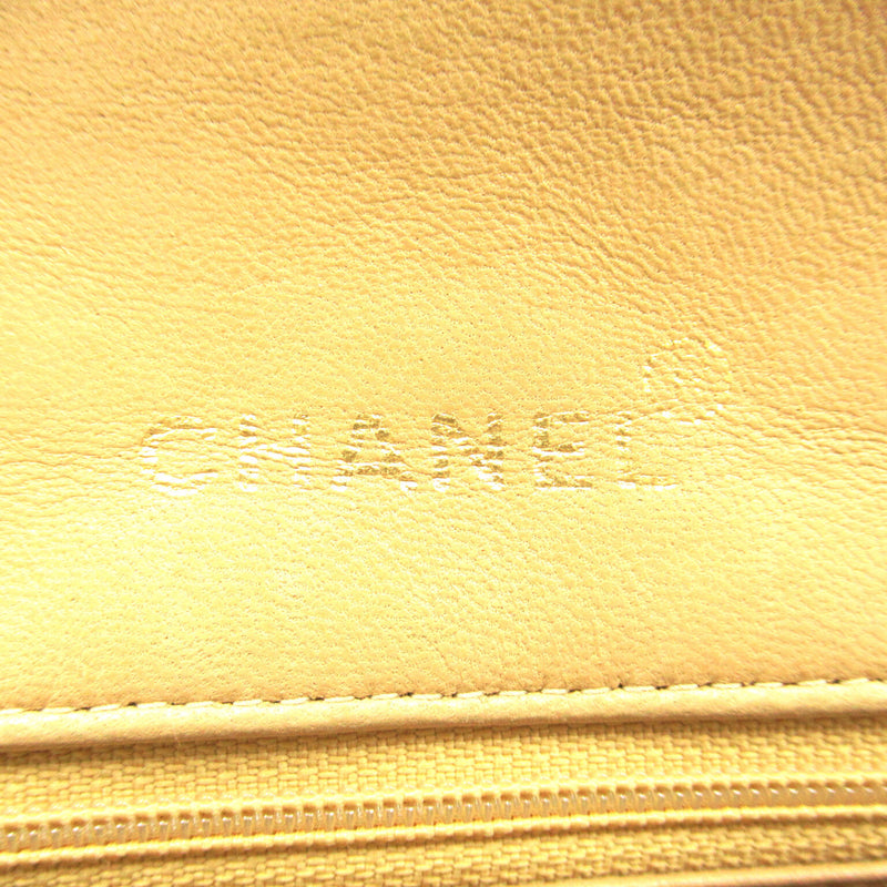 CHANEL Mini Materasse Chain Shoulder Beige Lambskin (sheep leather)