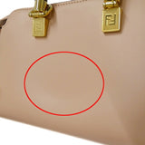 FENDI Bag Women's Brand Handbag Shoulder 2way Visible Mini Leather Light Pink 8BS067