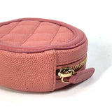 Chanel Wallet Coin Compartment Round CC Mark coin purse pink