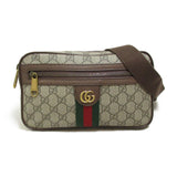 GUCCI GG Supreme Waist Bag Body Bag Beige PVC coated canvas 574796