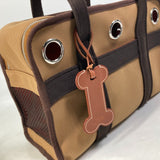 Hermes H800639EK01 Pet Dog Tote Bag Bag for small dogs under 5kg Bag pet carrier bag Duffle Bag Fauve /Fou Brown