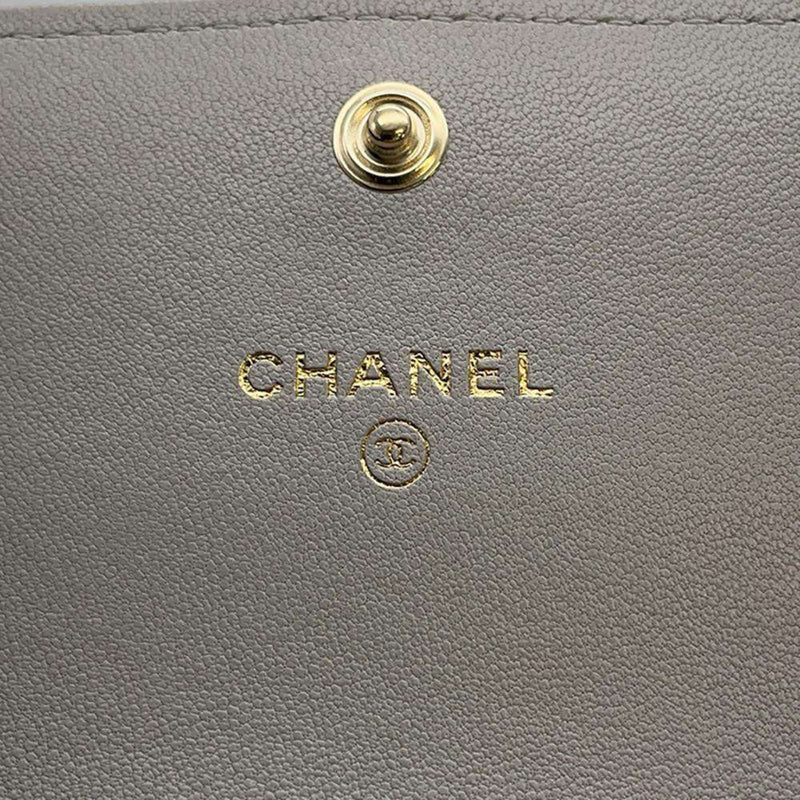 Chanel Chain Wallet 19 Flap Matelasse Lambskin AP2409 CHANEL Wallet/Coin Case Business Card Holder/Card Women's WALLET