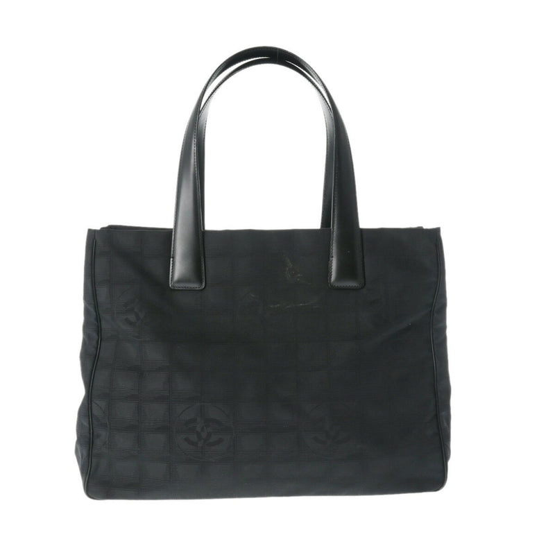 CHANEL New Travel Line Tote MM Black Women's Nylon Handbag