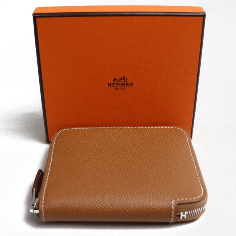 HERMES Azap Compact Silk In Coin Case Gold (Brown) EN LIBERTE Women's U AA 011 ZA