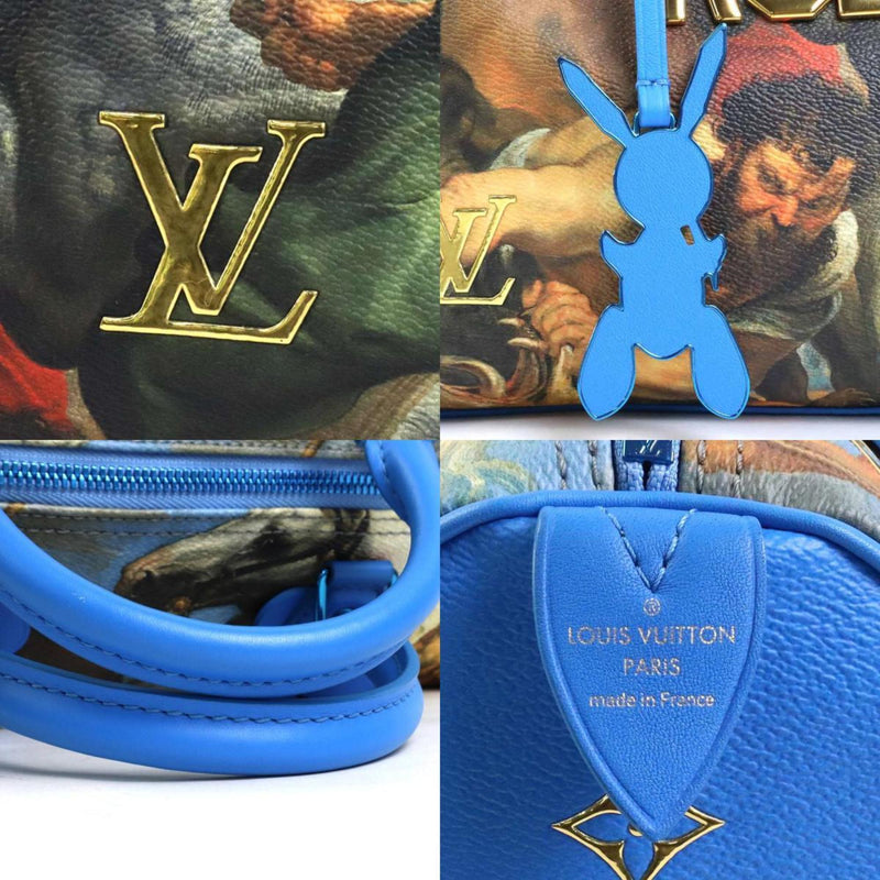 Louis Vuitton LOUIS VUITTON Handbag Masters Collection Rubens Speedy 30 Coated Canvas Blue/Multicolor Women's e58508a