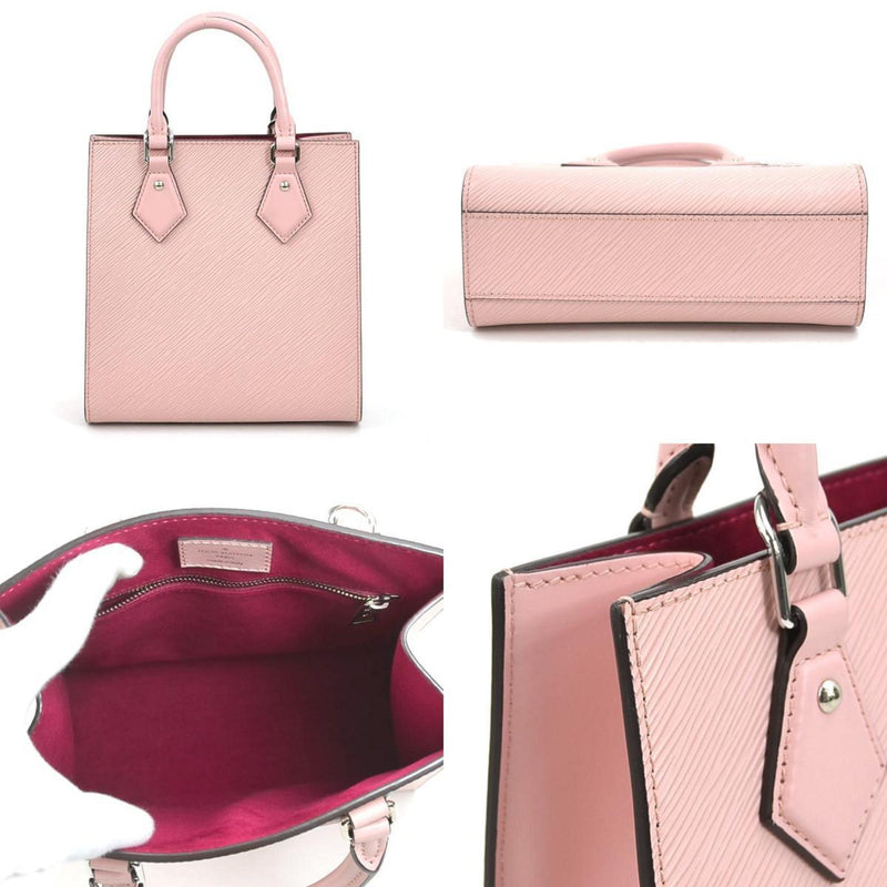 Louis Vuitton LOUIS VUITTON Handbag Shoulder Bag Epi Sac Plat BB Leather Light Pink Silver Women's M58659 e58723f