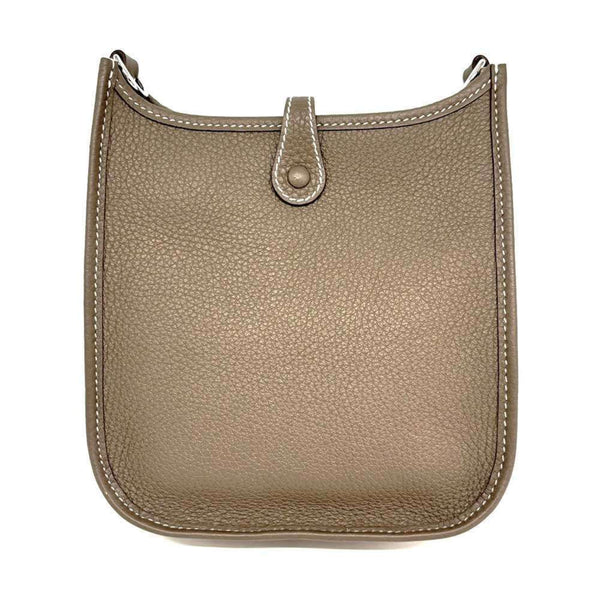 Hermes Evelyn TPM Amazon Shoulder Bag Etoupe Grey Taurillon Clemence Z Stamp HERMES