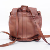 chanel backpack leather brown ladies