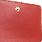 Chanel Camellia AP0710 Women's  Calfskin Wallet (tri-fold) Red Color