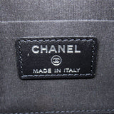 CHANEL Round long wallet Black Caviar Skin (Grained Calf)