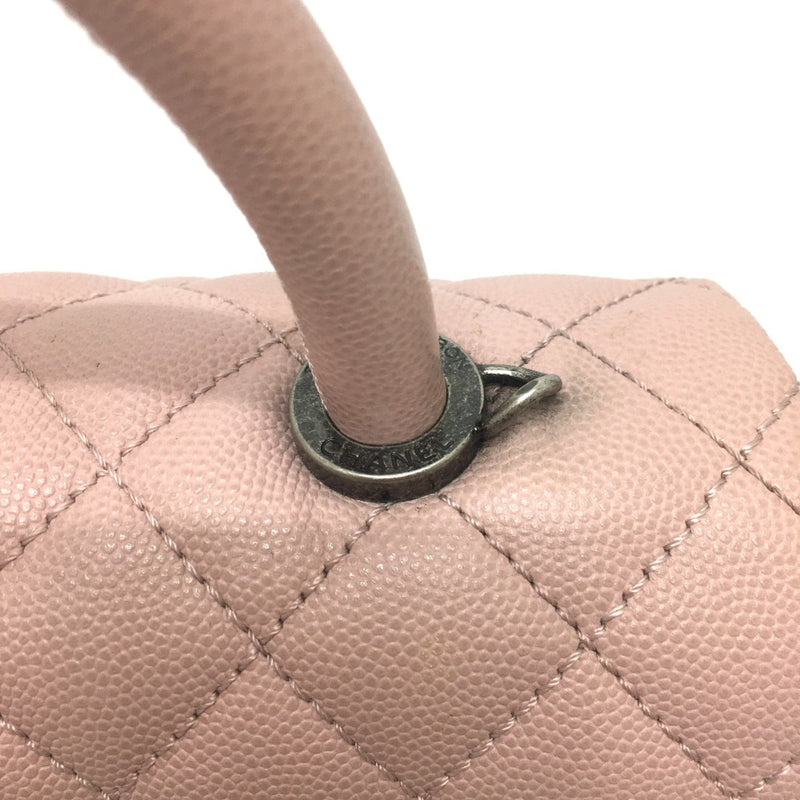 Chanel A92991 CC Mark Bag 2WAY/Crossbody Hand Bag Pink Based SilverHardware