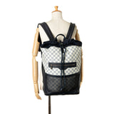 Louis Vuitton Damier Chrono Matchpoint Backpack N40018 Navy White PVC Nylon Leather Men's LOUIS VUITTON