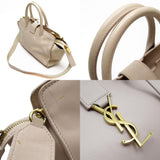 Saint Laurent SAINT LAURENT handbag shoulder bag Downtown Cabas leather light pink beige gold women's w0392a