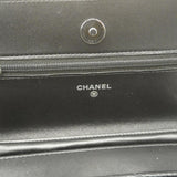 Chanel Shoulder Wallet Matelasse Chain Lambskin Black Ladies