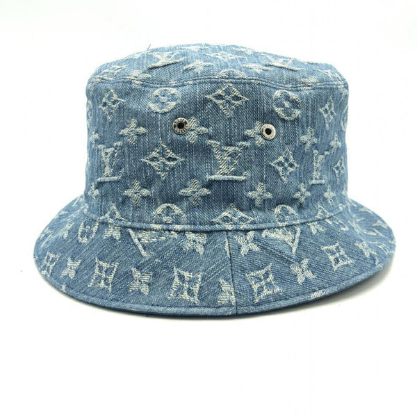 LOUIS VUITTON Bucket Hat Monogram Essential S00 Blue M78773 Louis Vuitton