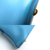 Hermes Bolide Women's Epsom Leather Handbag Blue