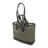 GUCCI 2Way Tote Bag Beige Brown GG canvas 765043