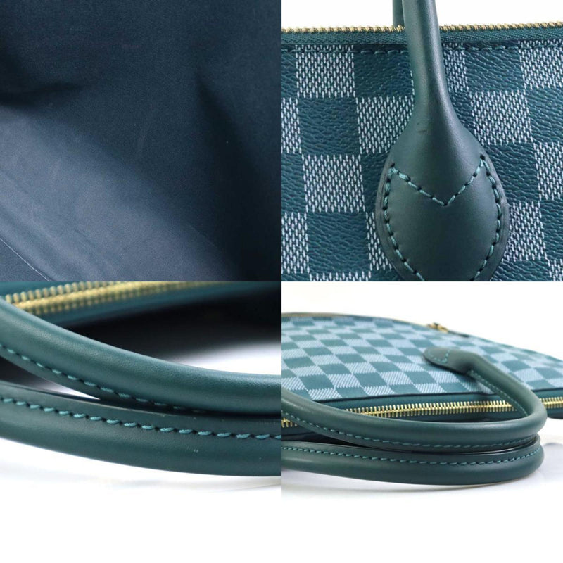 Louis Vuitton LOUIS VUITTON Handbag Shoulder Bag Damier Color Mobile Canvas Cyan Gold Men's N41303 e58832a