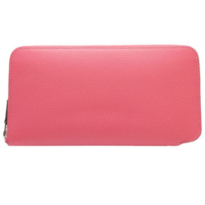 HERMES Azap Long Silk-in Wallet Vaux Epson Rose Azare 083794