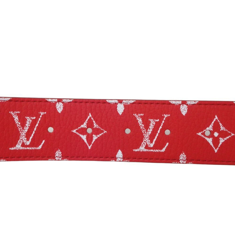 LOUIS VUITTON Louis Vuitton Belt M8457 LV Initial Reversible 95 38 Monogram Rouge Beige 180630