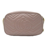 GUCCI GG Marmont Shoulder Bag Leather Women's Beige 447632