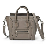 CELINE Luggage Nano 189243DRU.09SO 168243DRU.09SO Drummed Calfskin Suri (Greige) S-156713