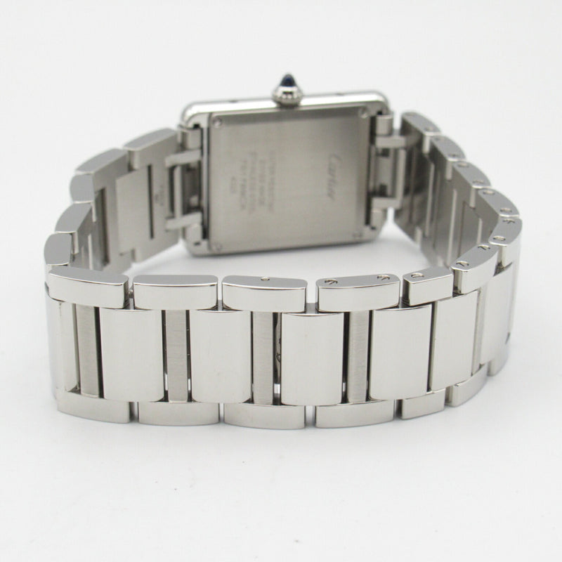 CARTIER Tank Must LM Wristwatch Stainless Steel Ladies Silver WSTA0052