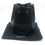 CELINE 188373BFI Small C Charm Backpack Leather Women's Black x