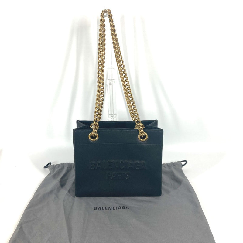 Balenciaga 760012 logo Chain Shoulder Bag Shoulder bag Tote Bag Black