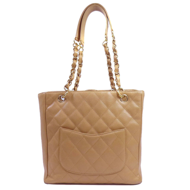 Chanel Coco Mark Chain Bag Tote Caviar Skin Women's CHANEL