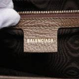 BALENCIAGA x GUCCI The Hacker Project Shoulder Bag Coated Canvas Leather Women's Beige Brown Multicolor 680121 0001･R