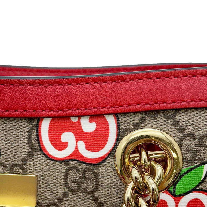 Gucci Chain Shoulder Bag GG Supreme Apple Small 498156 GUCCI Tote