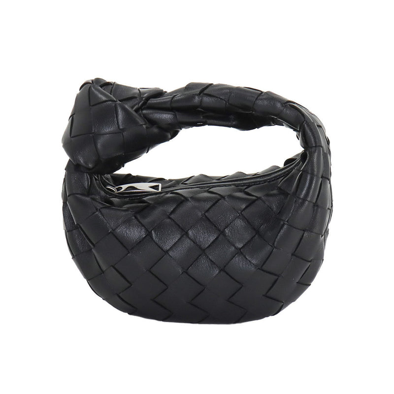 BOTTEGA VENETA Intrecciato Candy Jodie Handbag Leather Black 730828VCPP