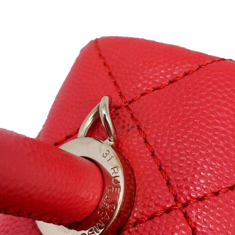 Chanel handbag Coco mark Matelasse caviar skin AS2215 2way shoulder handle